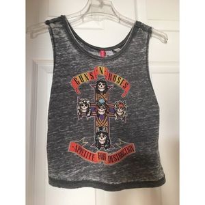 Guns N’ Roses Sleeveless Crop Top